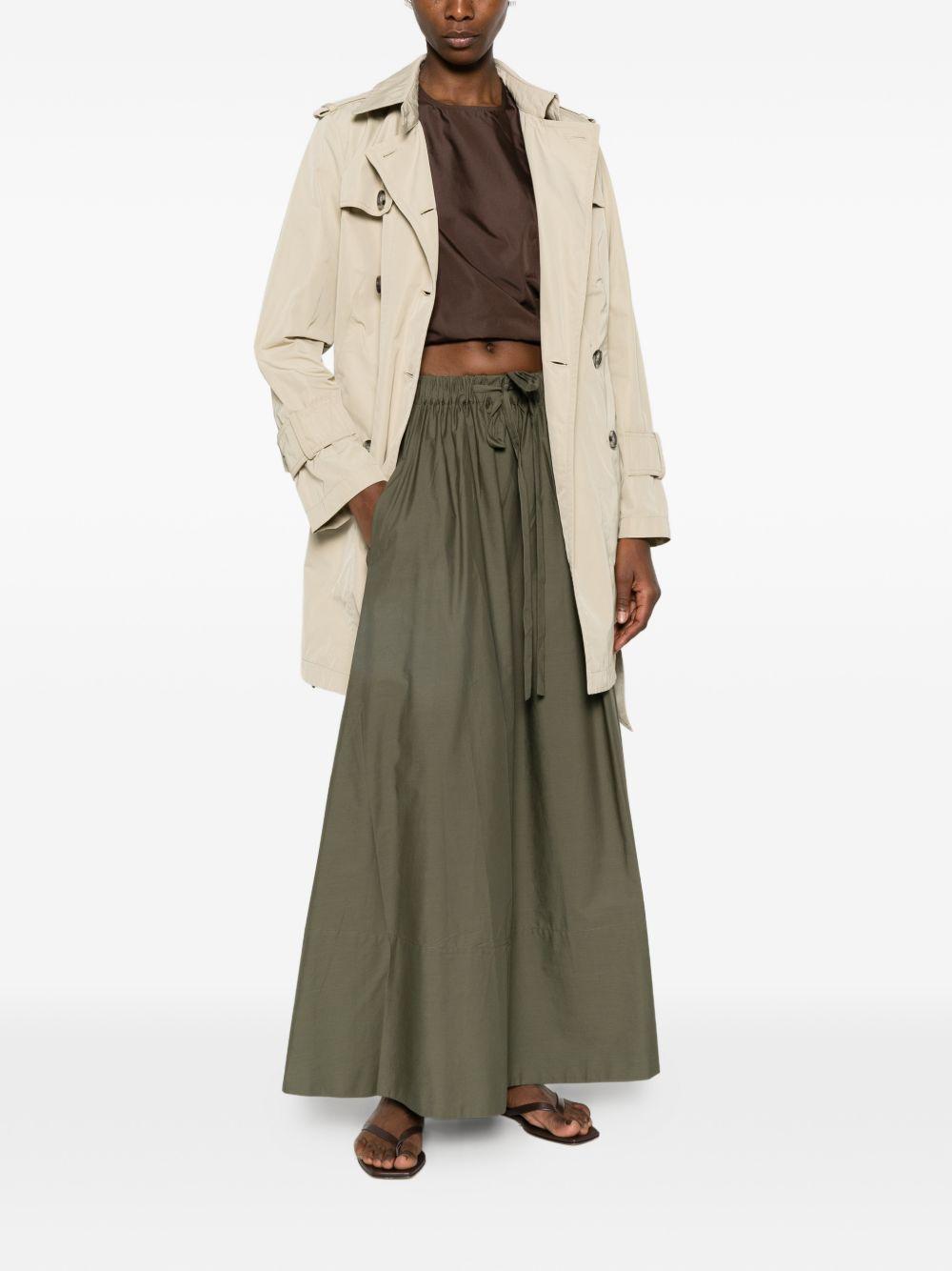 PEUTEREY Trench doppiopetto Knude con citura in vita beige 