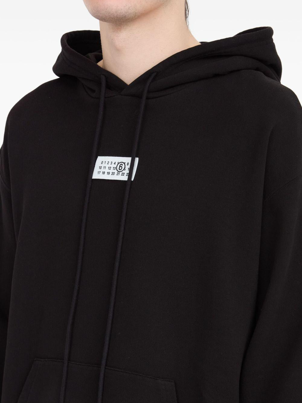 MM6 MAISON MARGIELA Felpa con cappuccio e logo 