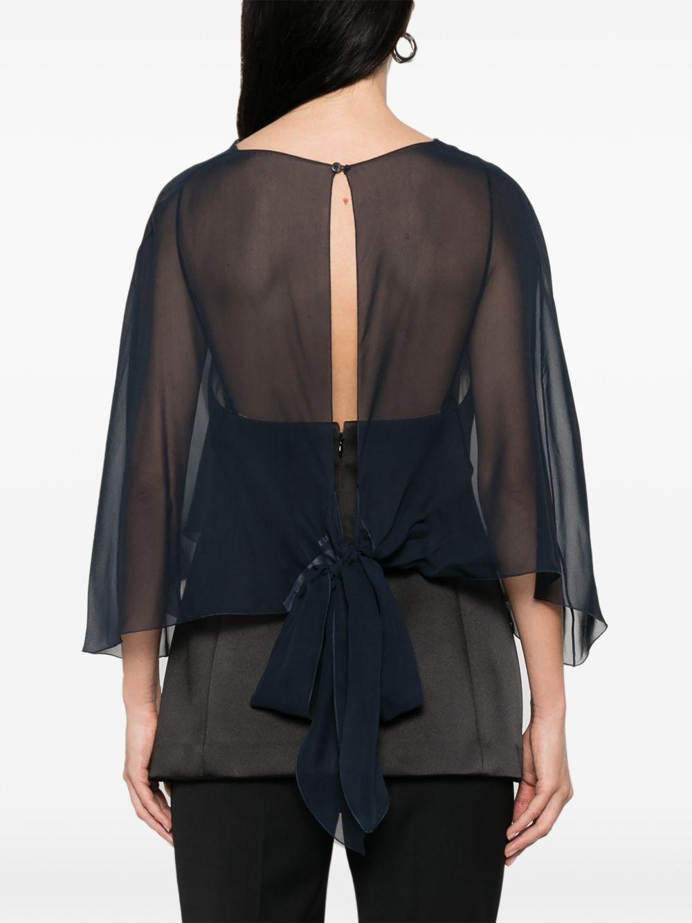 ANTONELLI Foulard Cristian coprispalle nero multivelo semitrasparente 