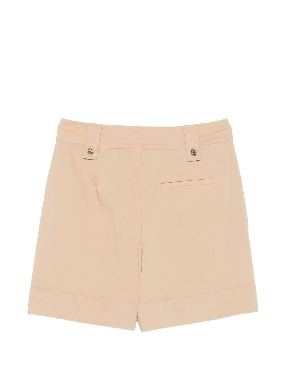 LIUJO Shorts beige chiaro con pinces 