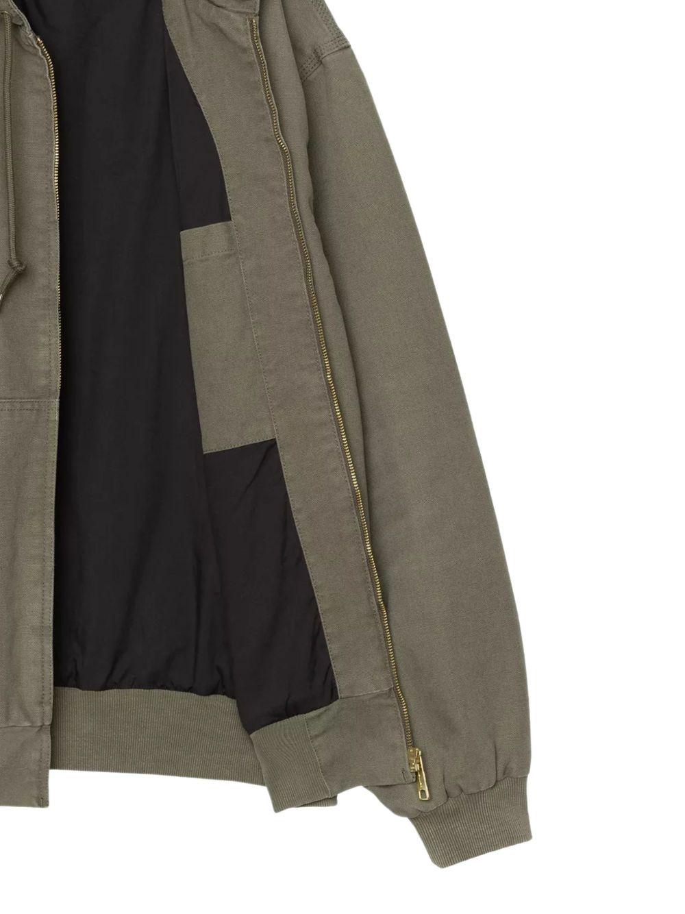 CARHARTT WIP Giacca verde con cappuccio e zip 