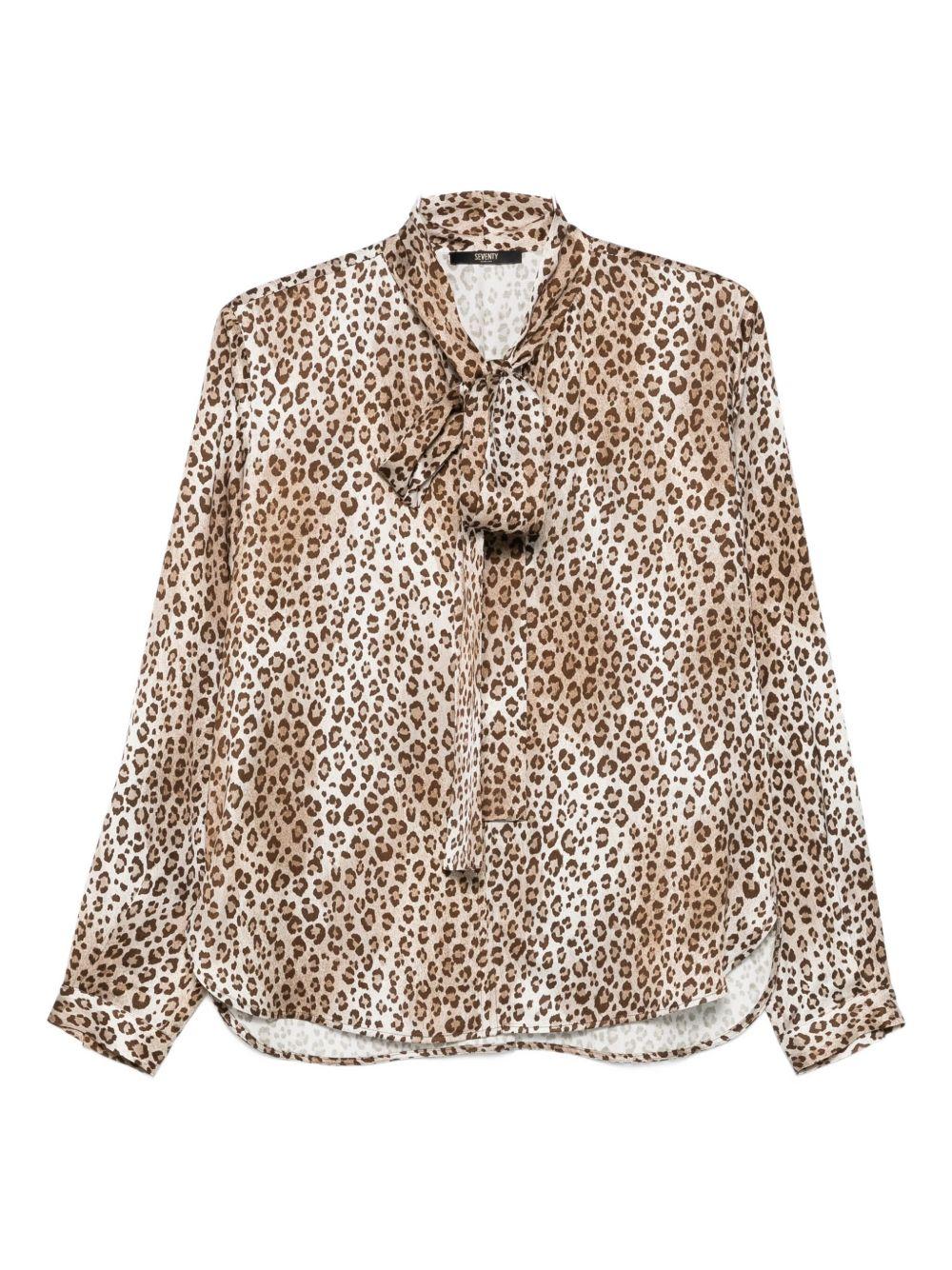 SEVENTY Blusa leopardata 