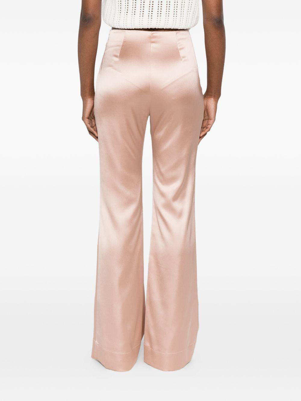 PINKO Pantaloni Pinolo rosa satinati 