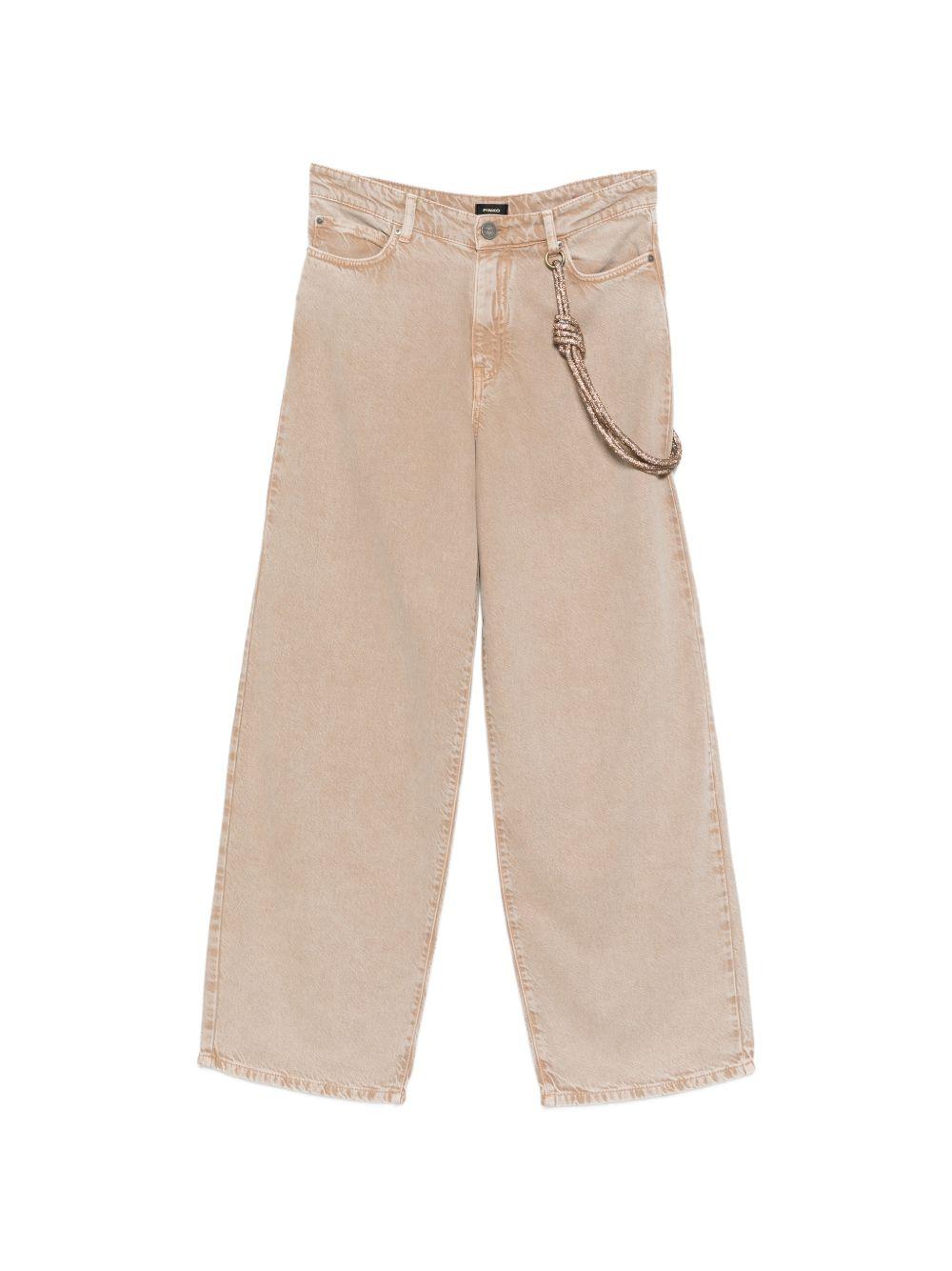 PINKO Jeans Lauryn in cotone beige 