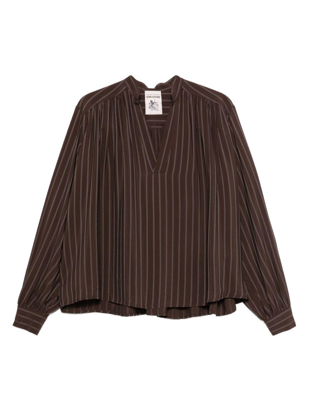 SEMICOUTURE Blusa a righe 'Margherita' 