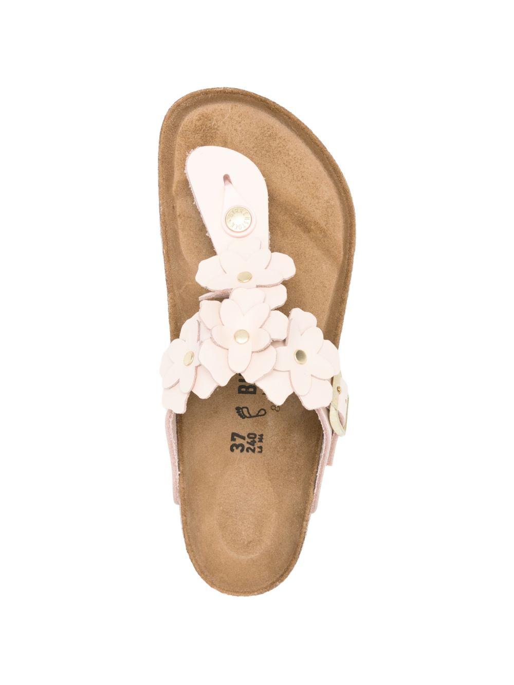 BIRKENSTOCK Ciabatte infradito Gizeh con dettagli floreali 