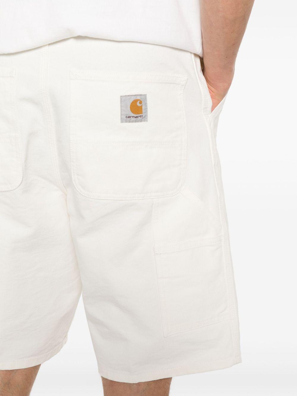 CARHARTT WIP Bermuda in jeans bianco 