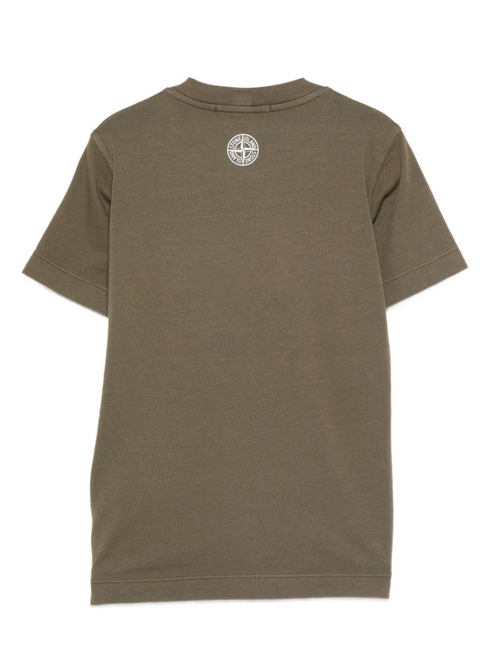 STONE ISLAND T-shirt in cotone con stampa 