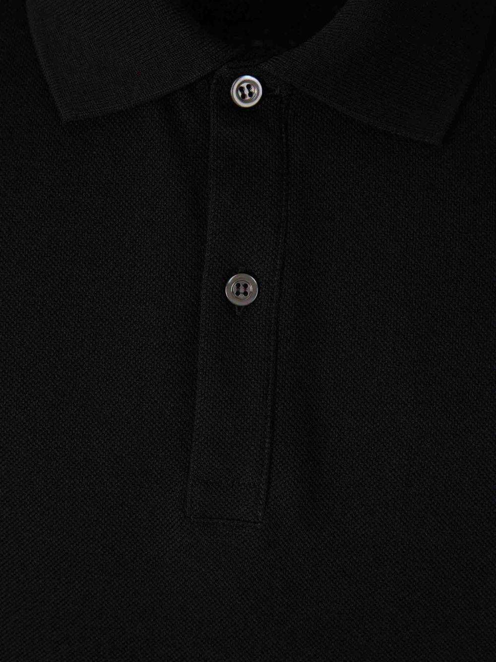 ALEXANDER McQUEEN Polo in cotone nero 
