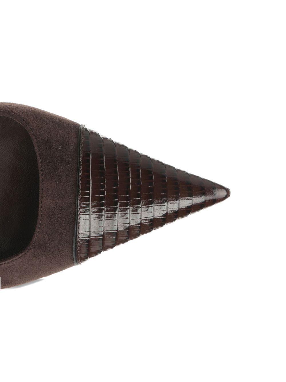 PARIS TEXAS Décolleté marrone cioccolato 