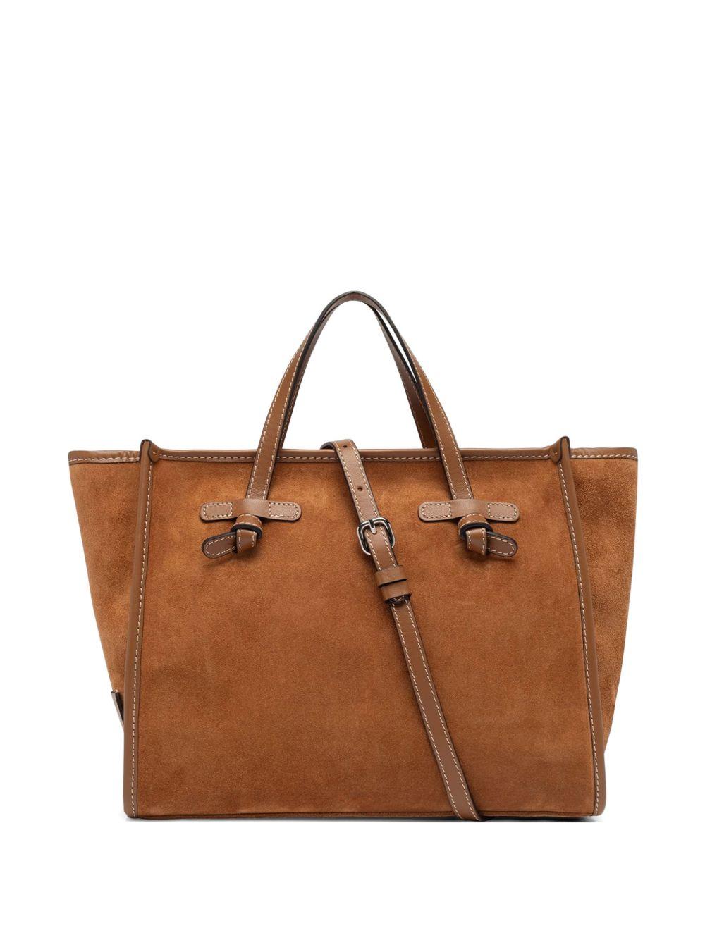 GIANNI CHIARINI Borsa Tote Marcella in pelle color caramello 