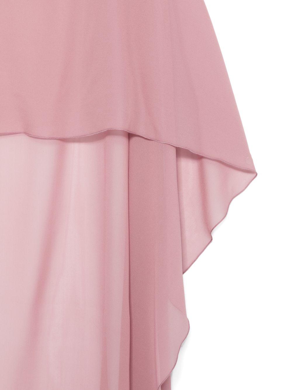 ANTONELLI Foulard elegante rosa semi trasparente 