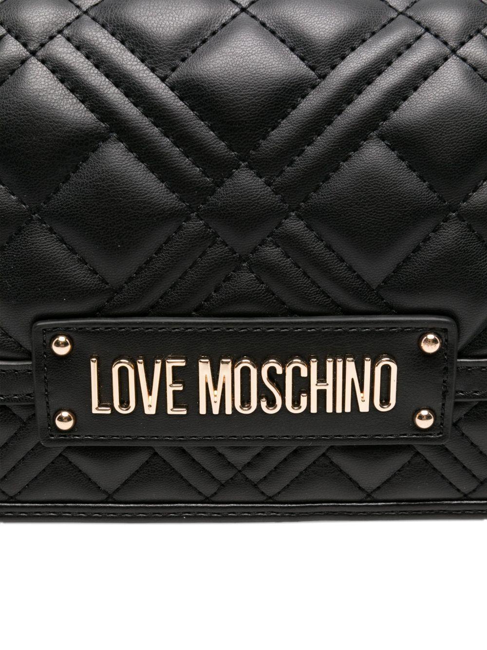 LOVE MOSCHINO Borsa a spalla nera trapuntata 