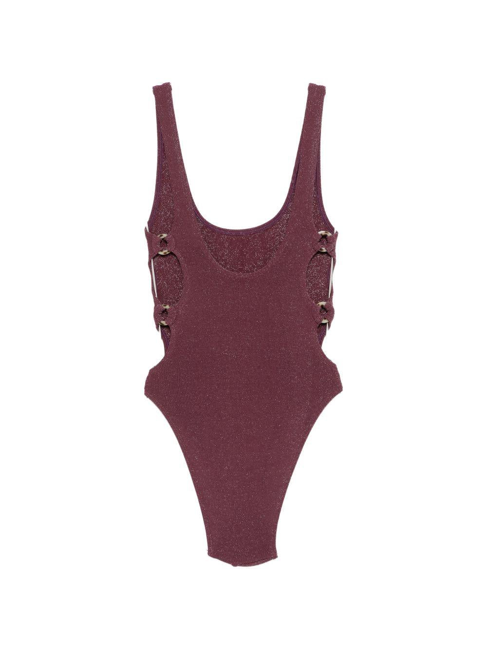 BOND EYE Costume intero Madison in lurex con dettagli dorati 