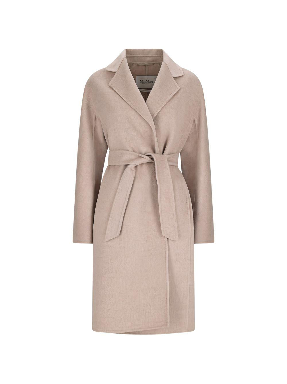 MAX MARA Cappotto lungo Maceri in cashmere con cintura 