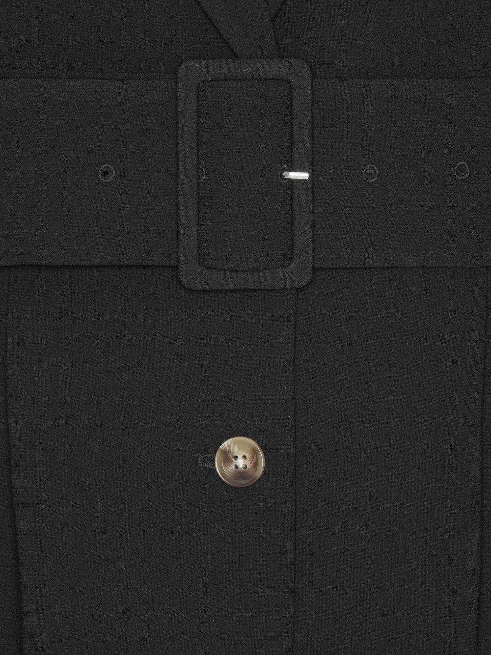 ROTATE Blazer nero con cintura 