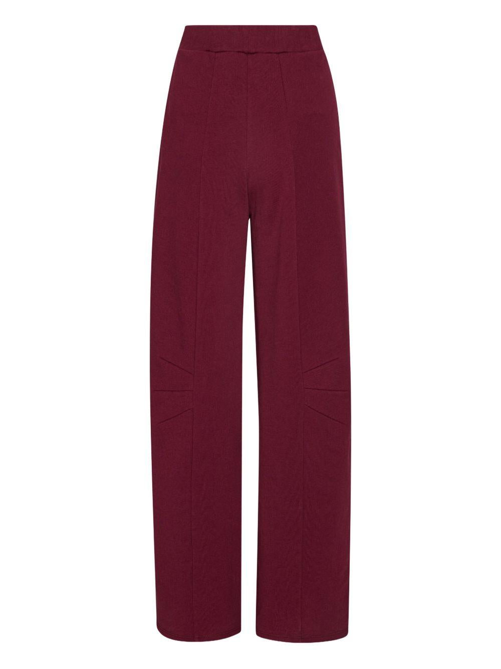 ROTATE Pantaloni sportivi tuta burgundy 