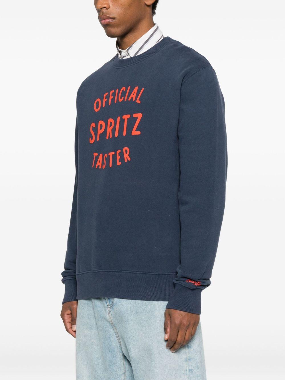 MC2 SAINT BARTH Felpa girocollo 'Soho' blu in cotone 