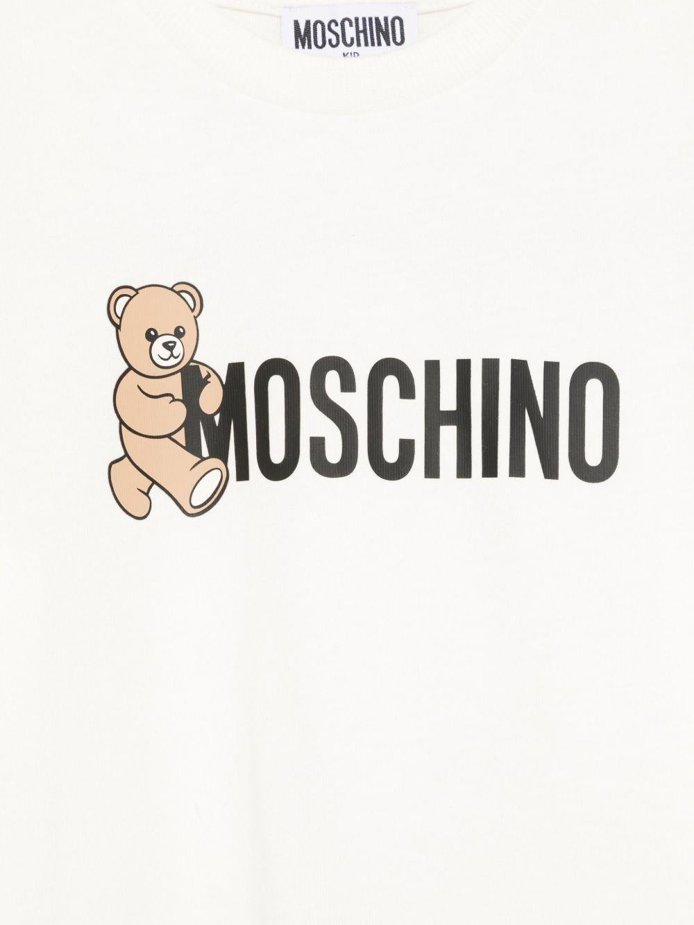 MOSCHINO T-shirt in cotone con stampa logo 