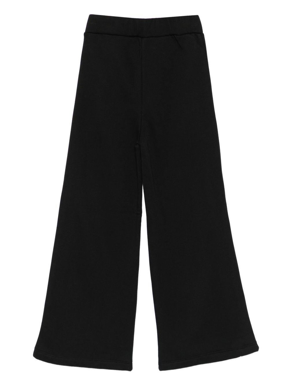 LIUJO Pantaloni sportivi neri con logo 