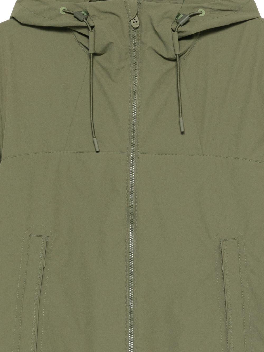 PEUTEREY Giacca Uyapo verde con cappuccio e zip 