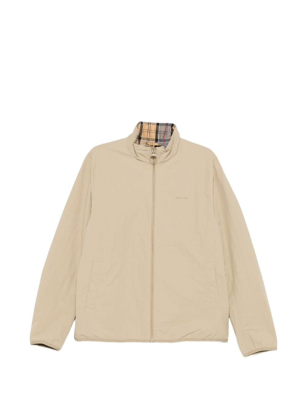 BARBOUR Giacca Korbel beige reversibile in tartan 