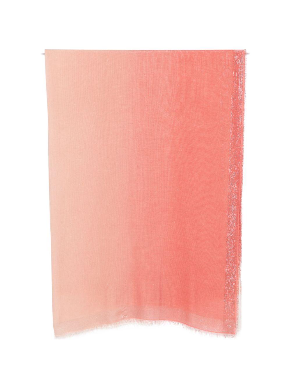 FALIERO SARTI Sciarpa foulard rosso sfumato 