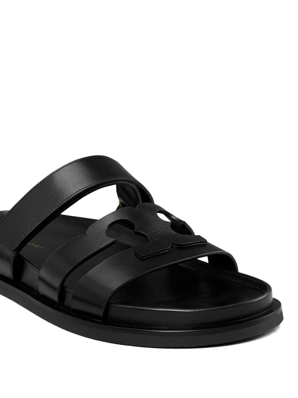 TORY BURCH Ciabatte nere in pelle 