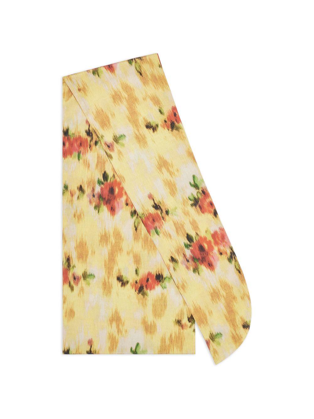 GANNI Foulard floreale giallo 