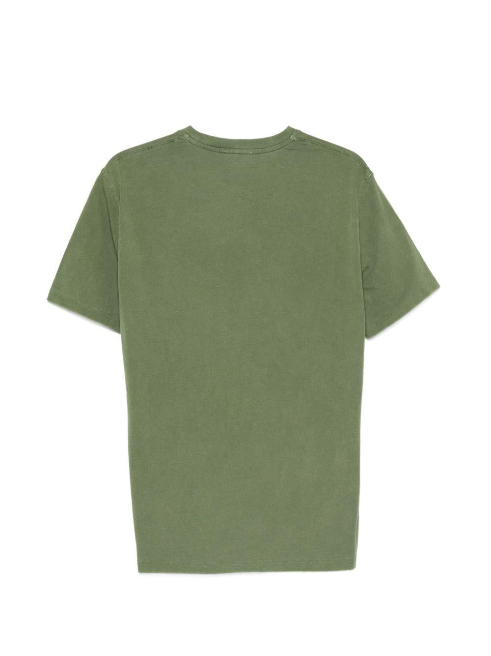 MC2 SAINT BARTH T-shirt Portofino in cotone verde muschio con logo 