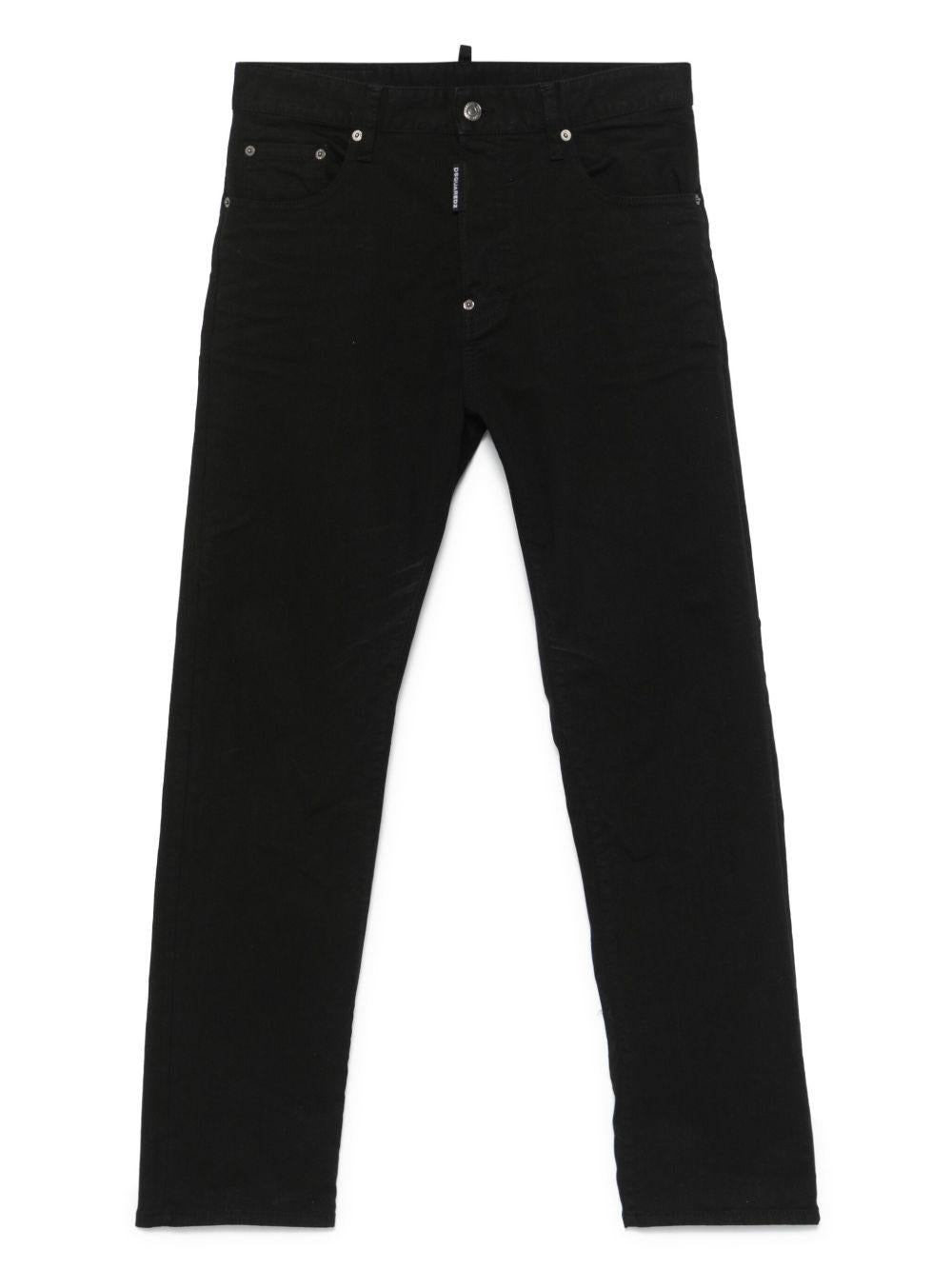 DSQUARED2 Jeans neri in cotone elasticizzato 