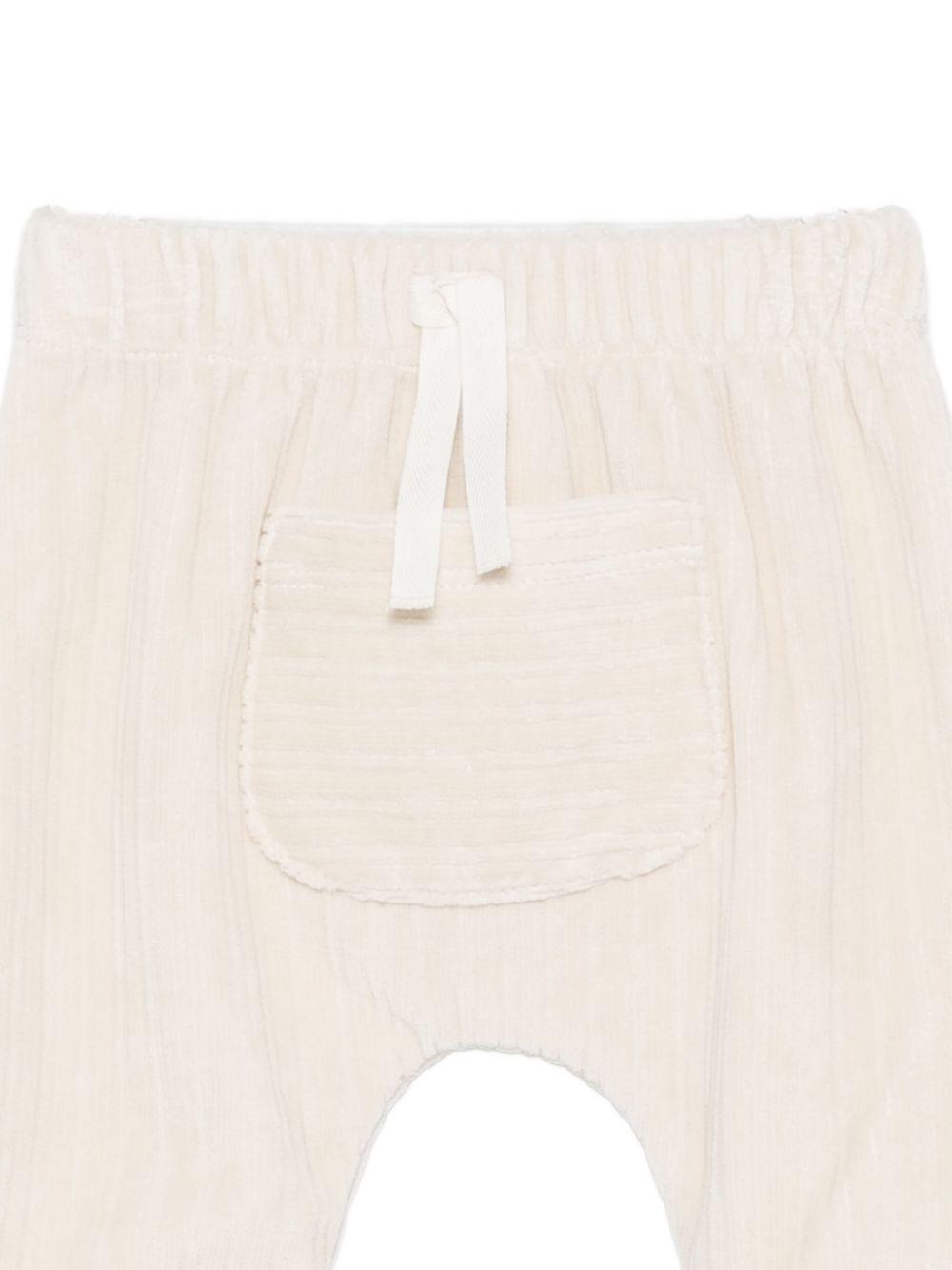 LARANJINHA Pantaloni con tasca a coste beige 