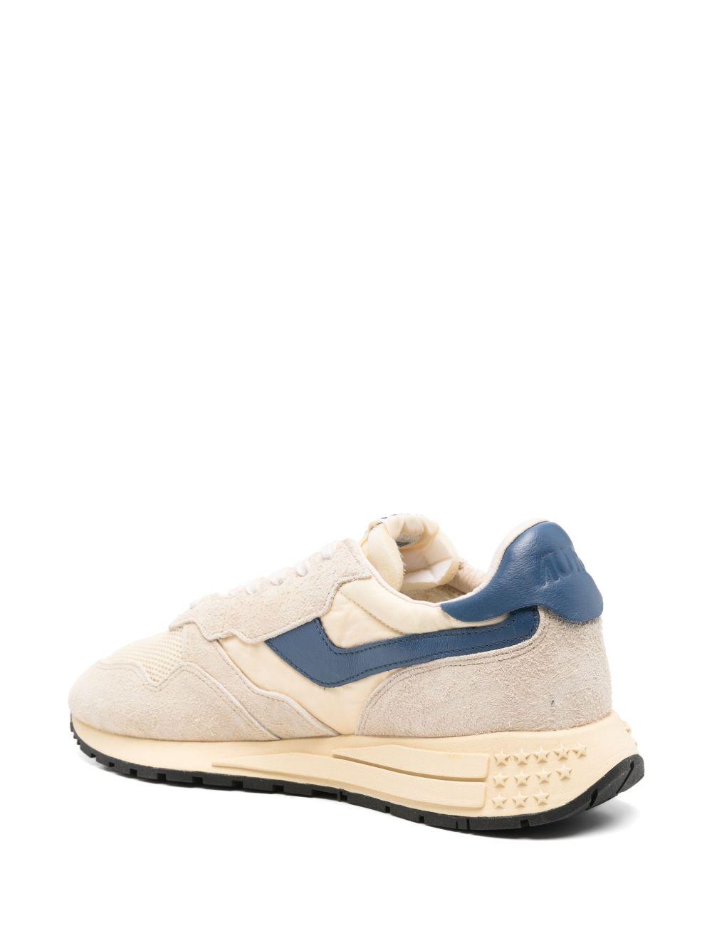 AUTRY Sneakers Reelwind beige e dettagli in blu 