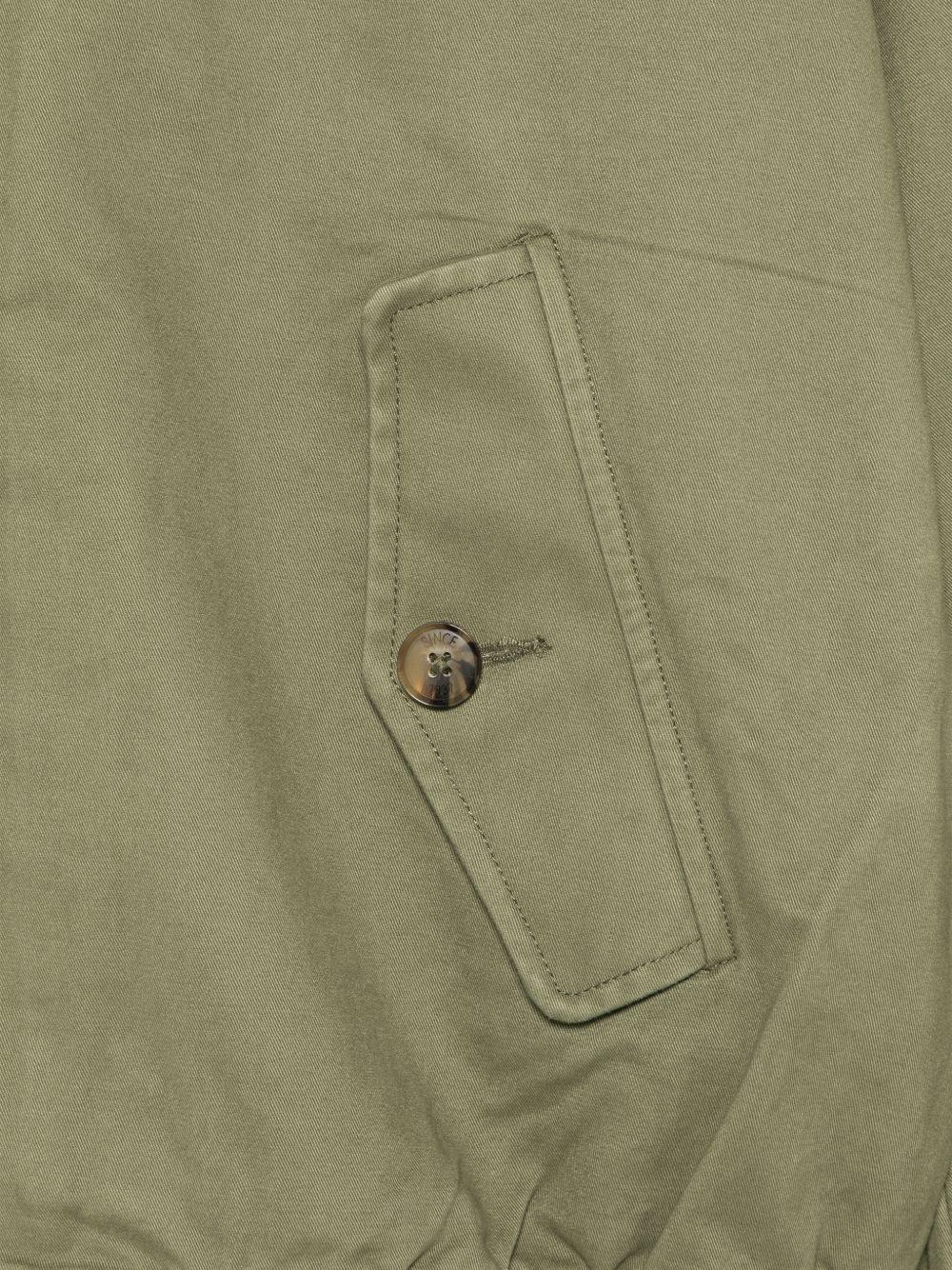 BARACUTA Giacca verde con tasche e zip 