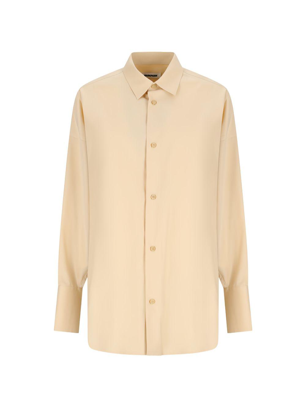 DARKPARK Camicia Carla oversize in cotone beige 