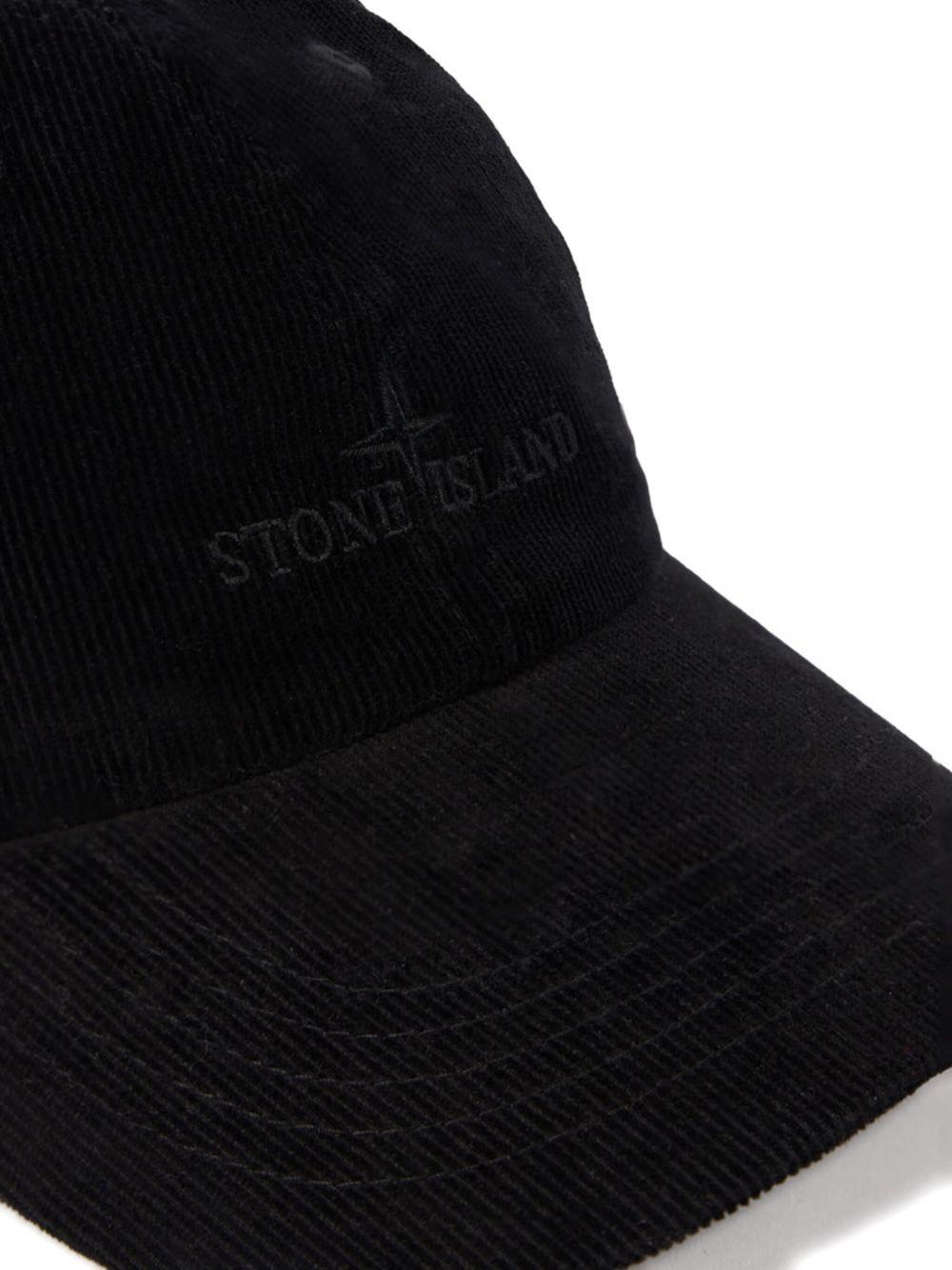 STONE ISLAND Cappello da baseball nero 