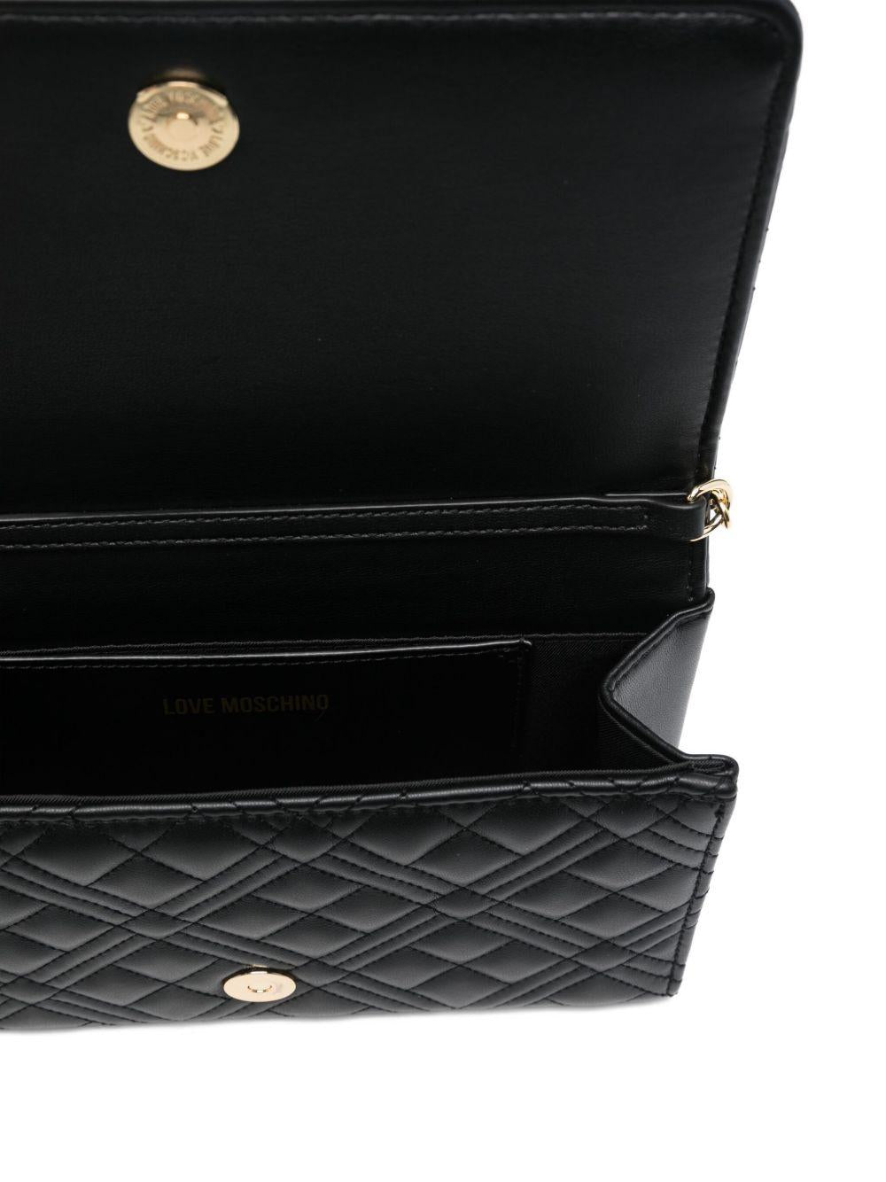 LOVE MOSCHINO Borsa a tracolla matelassé nera 