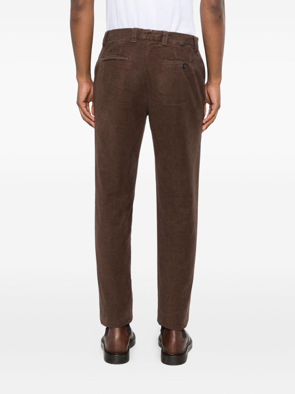 BERWICH Pantaloni in cotone elasticizzato marrone 