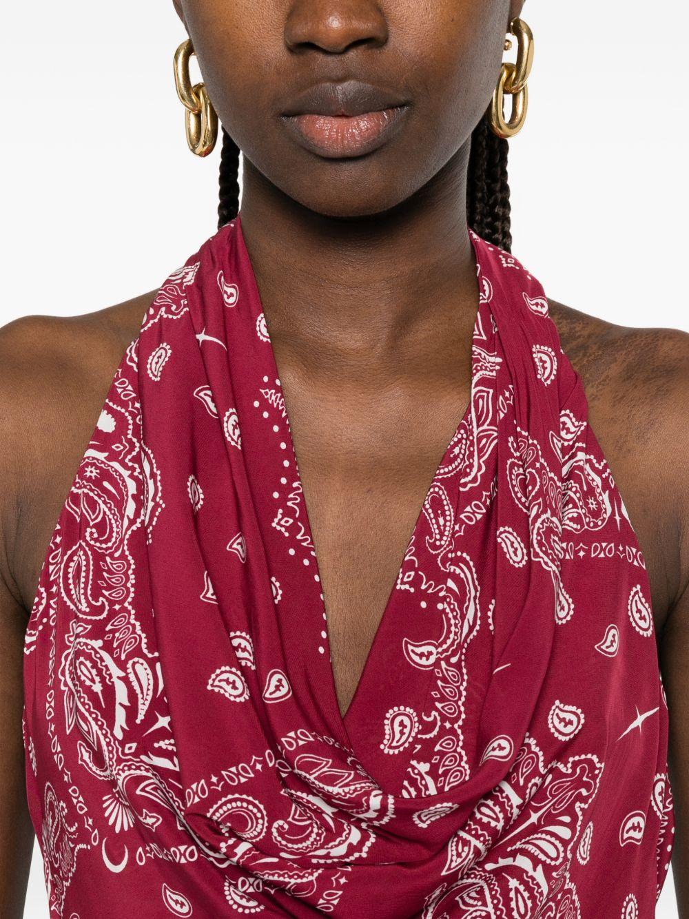 VENUJA Maxi abito Sierra con stampa bandana 