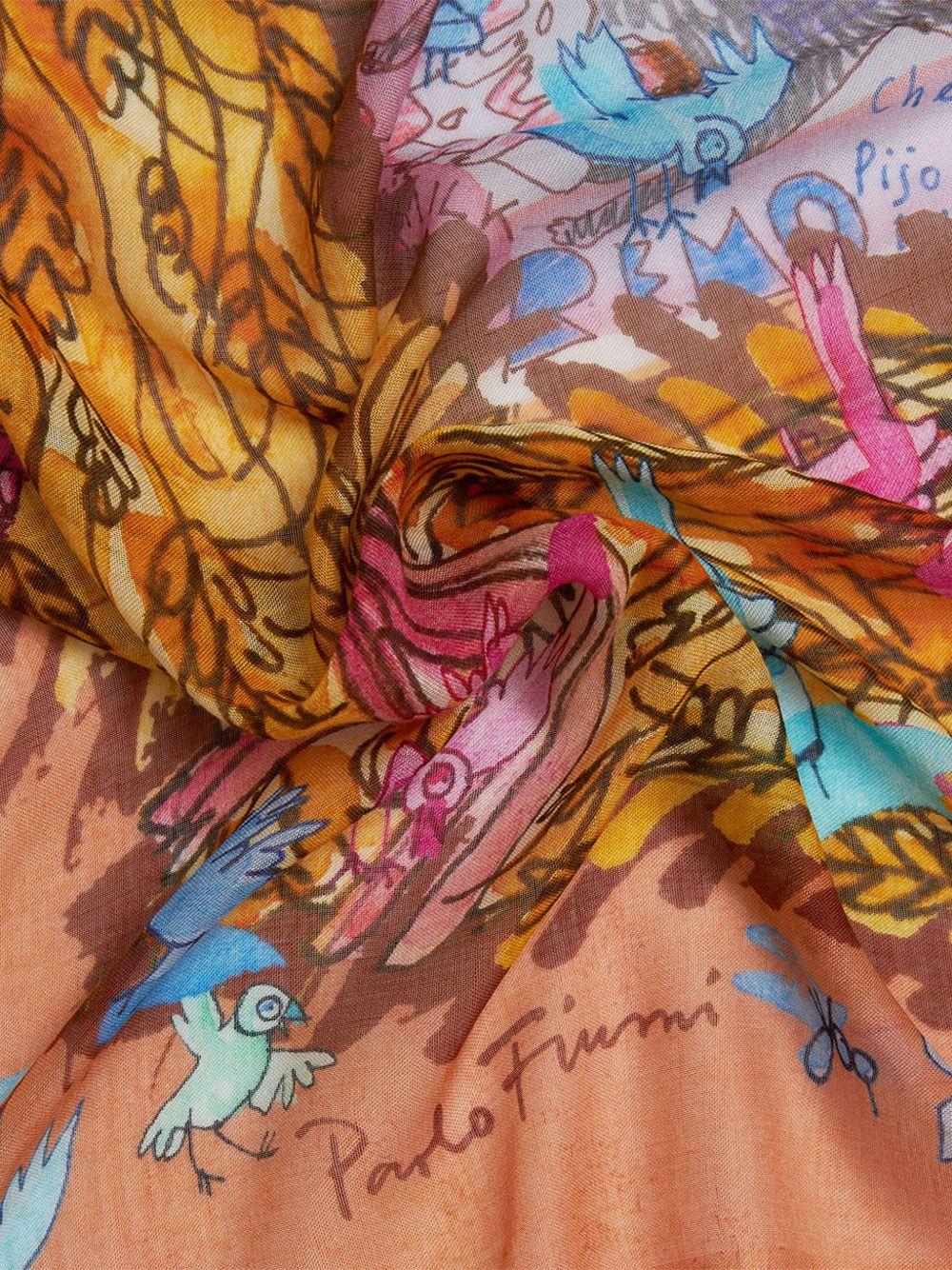 FALIERO SARTI Foulard New Roma con stampa 