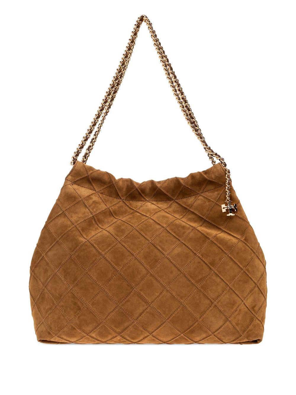 TORY BURCH Borsa 'Fleming Suede' 