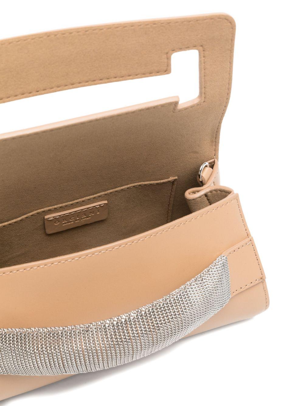 ORCIANI Borsa Alba Chain arancione 