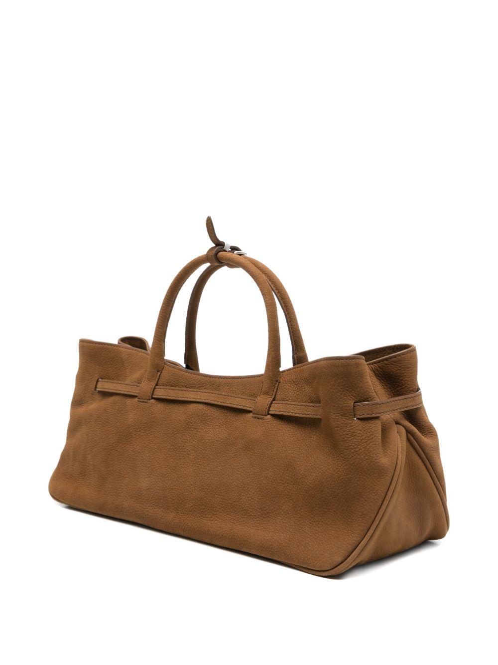 MARGESHERWOOD Borsa in suede Grandma Used Bag con logo 