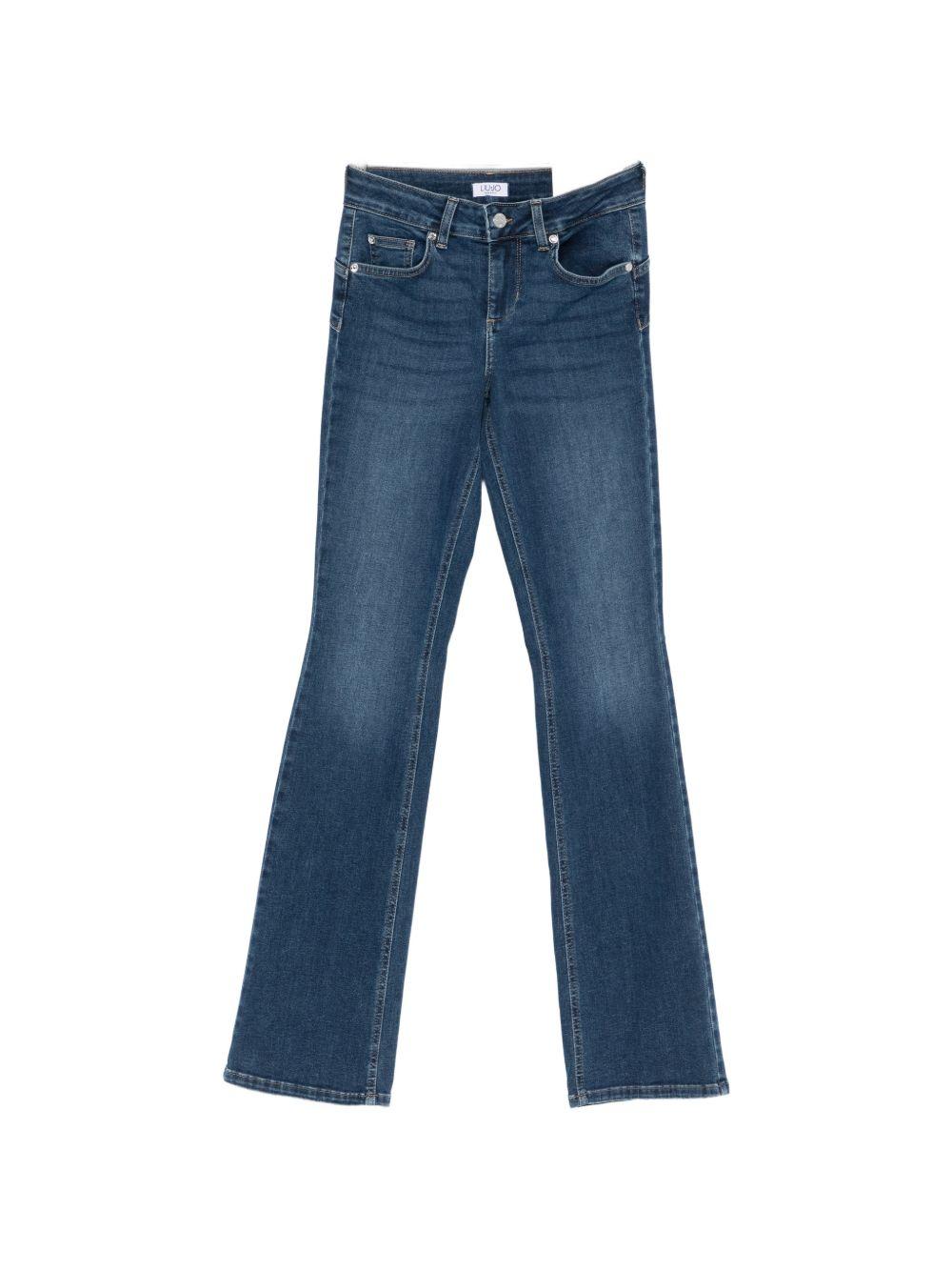 LIUJO Jeans blu a gamba leggermente svasata 