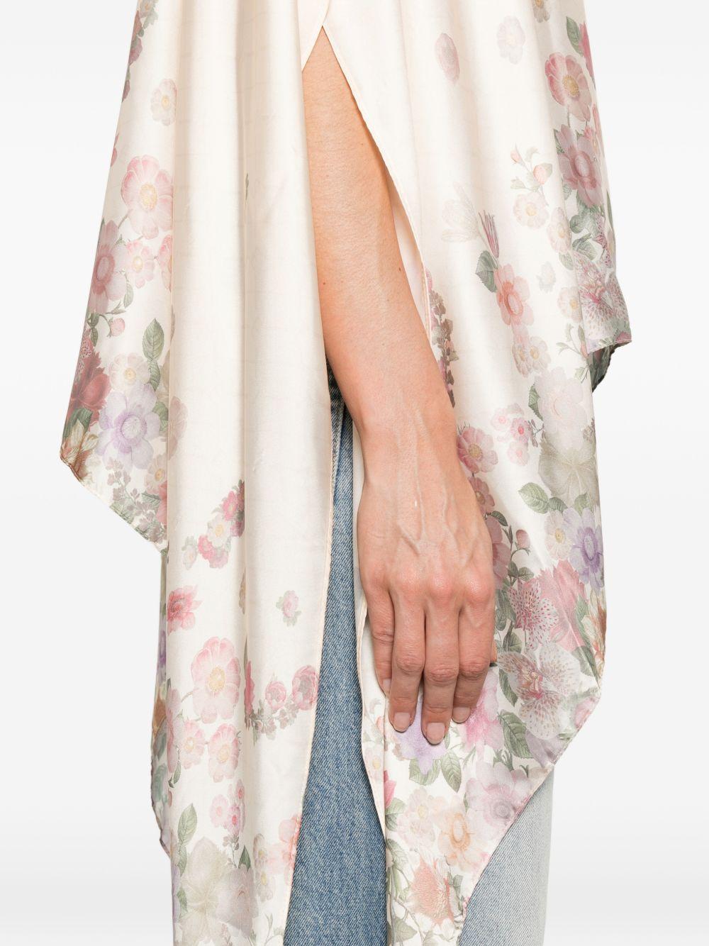 TWINSET Blusa foulard con stampa floreale 