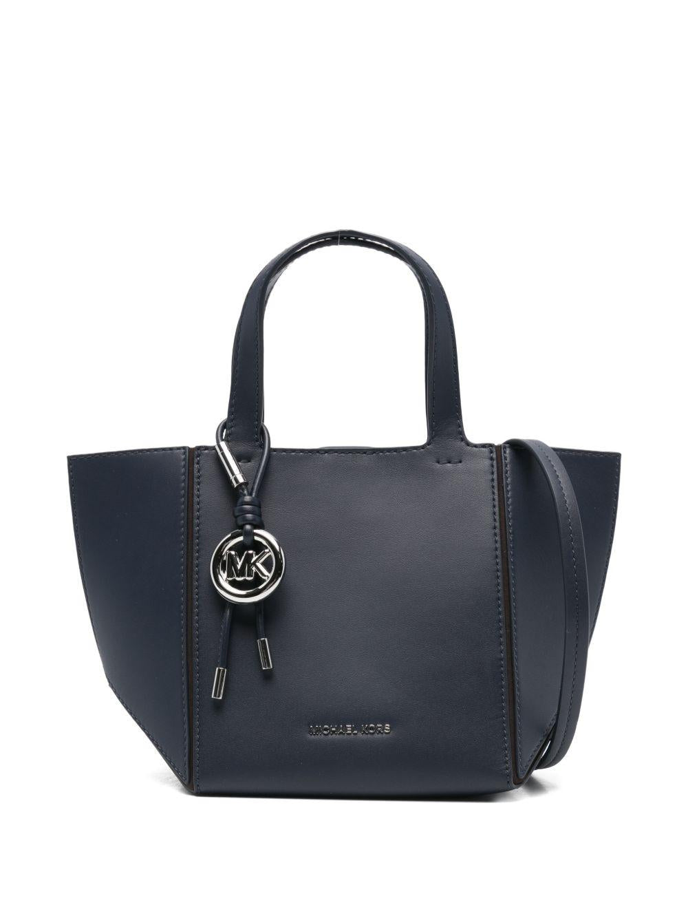 MICHAEL KORS Borsa tote 'Jordi' in pelle blu 