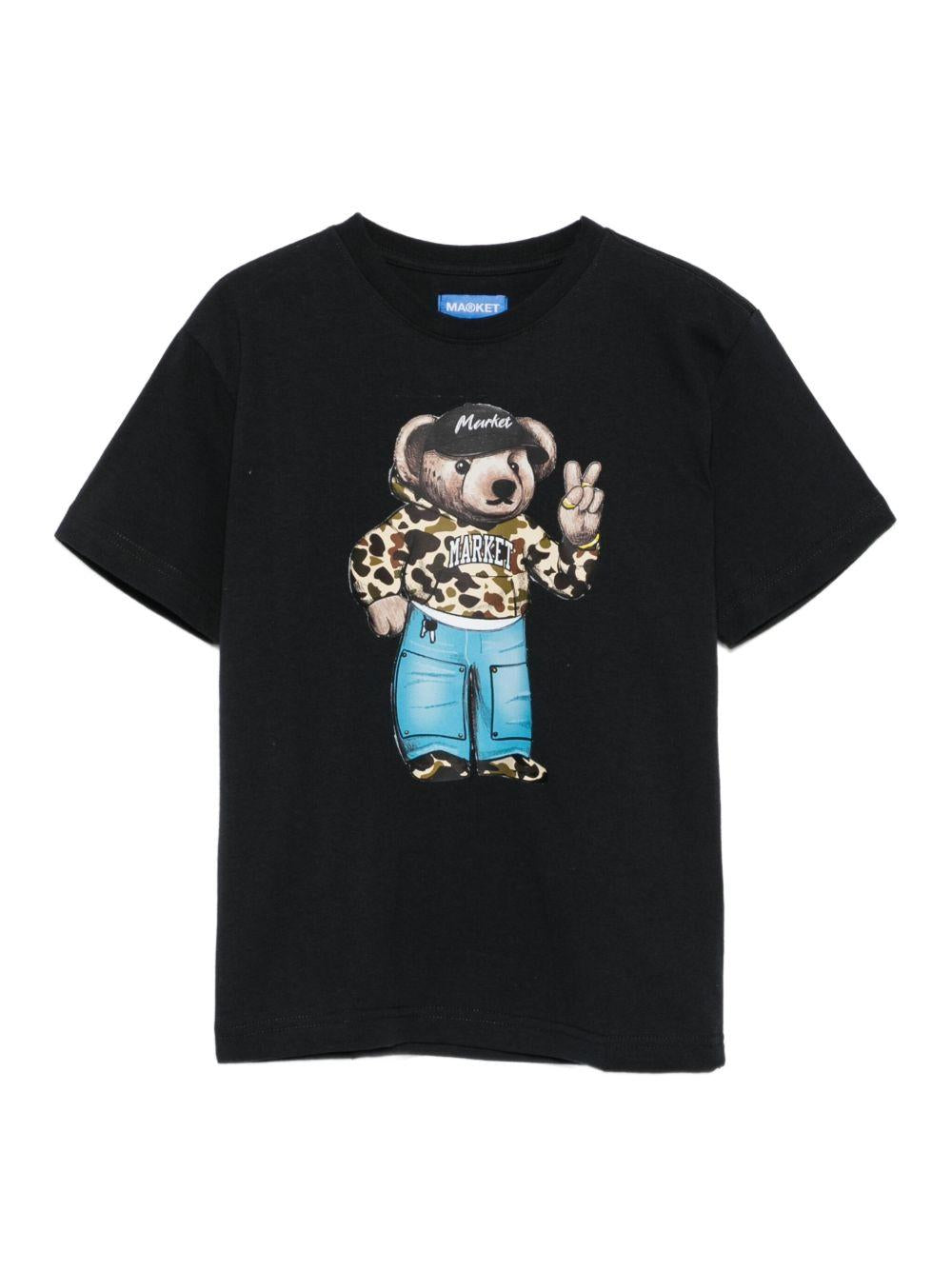 MARKET T-shirt a maniche corte in cotone con stampa 