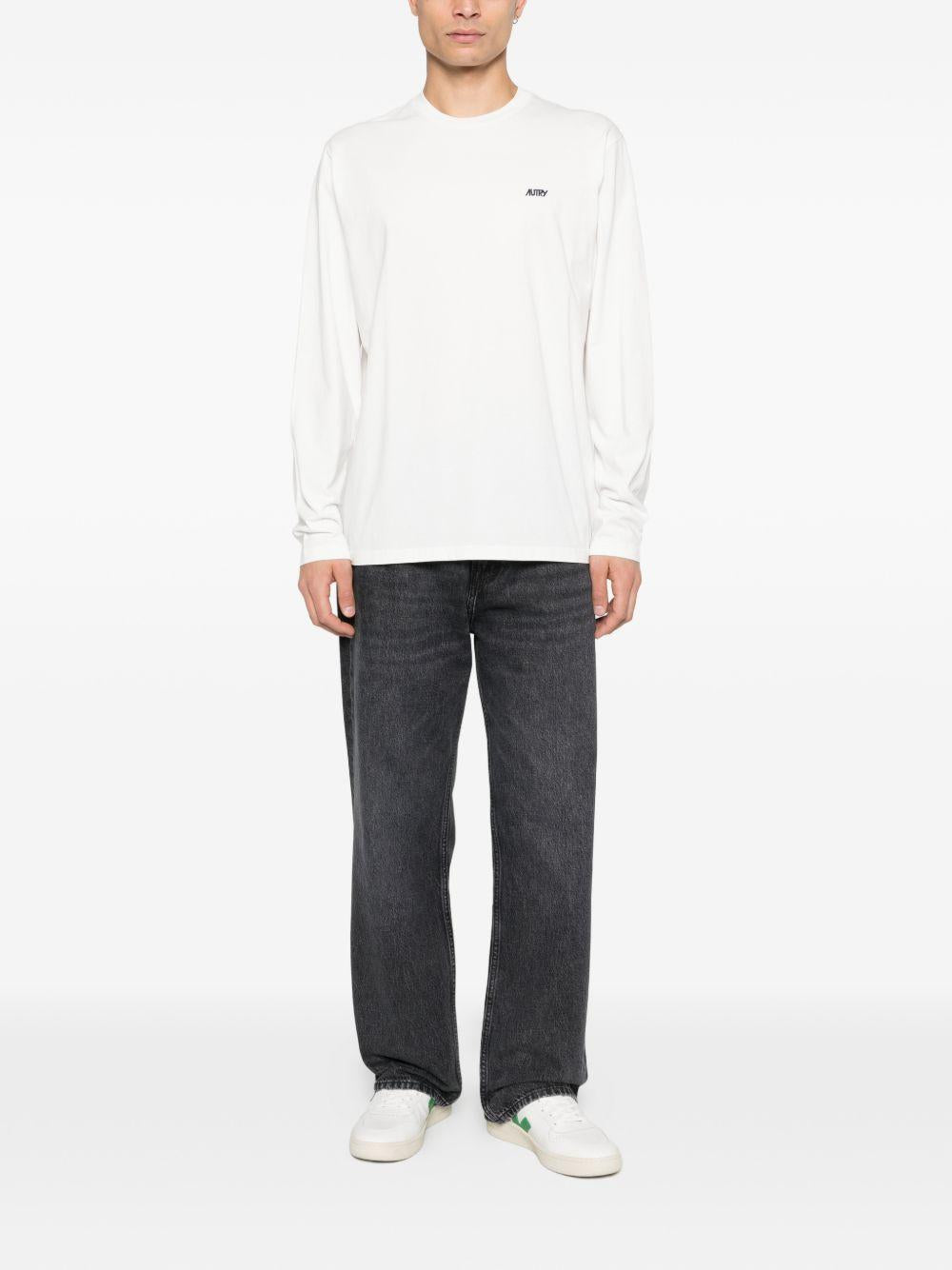 AUTRY T-shirt a maniche lunghe con logo 