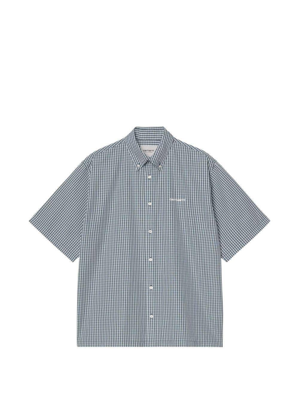 CARHARTT WIP Camicia a maniche corte in cotone a quadretti 