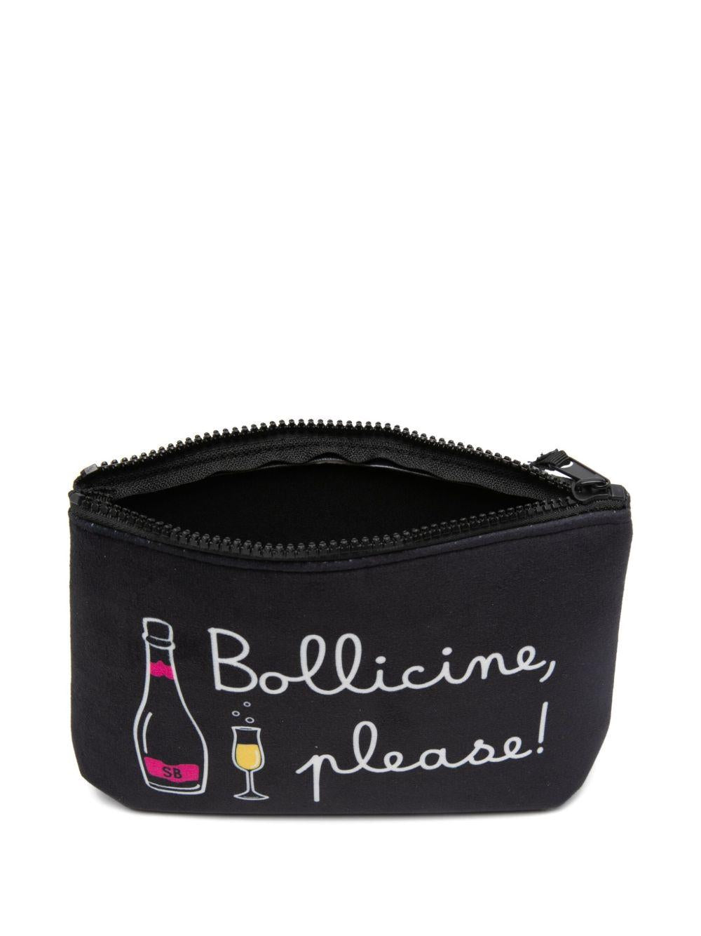 MC2 SAINT BARTH Pochette nera 'Bollicine please' 